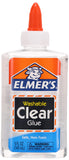 Elmers E305 Washable School Glue, 5 oz Bottle, 12 Pack, Clear