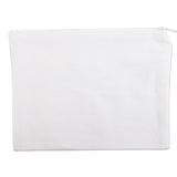 Threadart 10 Pack Canvas Pencil Pouch White with Zipper For Organization, Small Tools, Makeup Organizer Bag - 100% Cotton Canvas