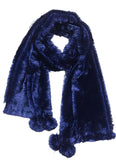 Saba Fashion Women Fancy Winter Scarf/Shawl/Dupatta/Hijab/Wrap/Scarves/Stoles (Navy Blue)