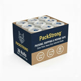 Packstrong Industrial Grade Clear Packing Tape 36 Rolls - 110 Yards per Roll - 2 Wide x 2.7 mil Thick, Acrylic Adhesive Heavy Du