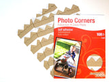 Scrapbook Adhesives Paper Photo Corners Selfadhesive 108/PkKraft