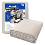 Kingorigin Canvas Drop Cloth, 9 X 12 Feet Canvas Tarp, Washable and Reusable Cotton Paint Tarp, Drop Cloths for Painting, Curtai