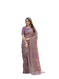 Ethnilux WomenS Cotton Printed Saree(Jb605Purple)