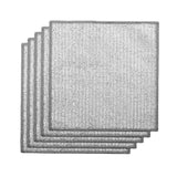 5 Pack NonScratch Wire Dishcloth, DoubleSided Mesh Stainless Steel Wire Dishwashing Rags for Wet and Dry, Easy Rinsing, Reusab