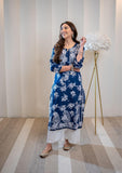 Gosriki Women'S Rayon Blend Chikankari Embroidered Straight Kurta (Sceros-Cerosin-Gs_3Xl_Blue_Xxx-Large),Blue,3,B0CWS1QDLL