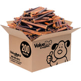 ValueBull Collagen Sticks for Dogs, 6 Inch Medium Chews, Natural Long-Lasting Dog Treats, 200 Count Bulk Pack - Supports Joints,