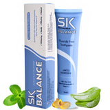 SK Balance Fluoride Free Toothpaste - Nano Hydroxyapatite, Helps Remineralize & Whitening The Teeth, Appropriate for Sensitivity