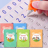 Reusable Grooved Handwriting Workbooks,Magic Copybook,Magic Writing Practice Copy Books, to Help Children Improve Their Handwrit