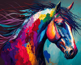 TUMOVO Paint by Numbers for Adults Beginner Horse Paint by Number Kits DIY Acrylic Painting for Adults Kids Paint by Number Abst