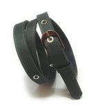 Generic Women Xxl Oversize Plus Size Grey Nerrow Denim Material Belt