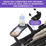 Snack Tray Fits for UPPAbaby Vista V2, Vista, Cruz, Cruz V2, RumbleSeat, RumbleSeat V2, Snack Tray with Cup Holder, Dishwasher S