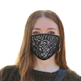 Vritraz Unisex Cotton Blend Anti Dust, Pollution Face Mouth Mask Rose (Black).