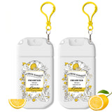 Azulfra Pocket Size Poop Toilet Spray with Removable Hook, 2 Pack Lemon