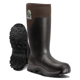 TerraTrax Men's Waterproof Insulated Rubber Hunting Boots - 6mm Neoprene Rain Boots for Outdoor Work, Fishing, Farming & Gardeni