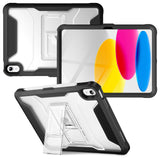 VIKESI Kickstand Protective Case for iPad A16 11-inch 2025 and iPad 10th Generation 10.9 Inch 2022,Shockproof Cover with Matte Frosted Back - Black