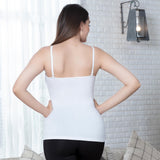 Trylo Camisole U-Cut - White - L,WHITE,,B0BYZPHG51