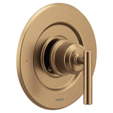 Moen Gibson Bronzed Gold Pressure Balancing Modern Shower Lever Handle, Posi-Temp Valve Required, T2901BZG