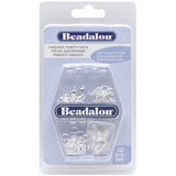 Beadalon Findings, Variety 6-Pack, Silver Plate, 132-Piece