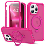 UTPPVX Compatible with iPhone 13 Pro Case with Magnetic Ring Stand [Compatible with Mag-Safe] [Built-in Screen Protector] Milita
