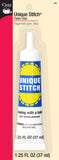 Dritz 398 Unique Stitch Stitchless Sewing Liquid Adhesive, Clear, 1.25Fluid Ounce