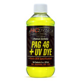 HCPRO HCP46UV8 PAG 46 Viscosity Plus UV Dye Lubricant - 8oz (Pack of 1), High-Performance Oil for Auto A/C Systems, Leak Detecti