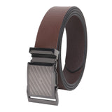 Sunshopping MenS Genuine Leather Belt Brown | H Pin Buckle & Auto Lock Buckle | Formal & Casual Wear (Size_40)