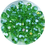 Xinhongo Crystal Glass Beads 400 Pieces 4mm Round Faceted Glass Spacer Beads for Jewelry Making Bracelet Earring Necklace DIY Cr