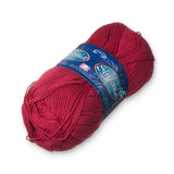 Omega Cotton Yarn, Sinfonia, 100g/215m, Red, Fine (Sportweight), Made in Mexico