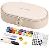FKOG Sewing Project Kit, 135 Pcs Family Sewing Supplies Repair Kit Traveler Sewing Kit Sewing Thread Accessories DIY Sewing Supp