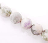 Matte Gemstone Beads for Jewelry Making, Sold per Bag 5 Strands Inside (Matte Peace Jade, 6mm)