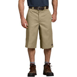 Dickies Mens 15 Inch Inseam Work Short With Multi Use Pocket, Khaki, 30
