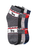 Kolor Fusion Men Assorted Above Ankle Length Cotton Socks (Pack Of 4)