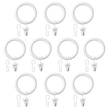 Ikea SOMMAR 2019 Curtain Ring with Clip and Hook, White, 38 mm (1 1/2 )
