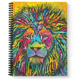 Gotcha Covered Notebooks Softcover Lion Good Dean Russo 8.5inch x 11inch Spiral Notebook/Journal, 120 Wide Ruled Pages, Durable Gloss 