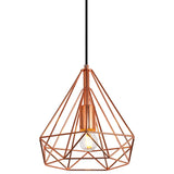 Elegant Lighting Living District Jago 1-Light Transitional Metal Pendant In Brown Finish
