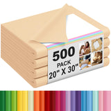 Qilery 500 Sheets Christmas Kraft Tissue Paper Bulk for Gift Bags 20 x 30 Inch Acid Free Wrapping Paper Sheets for Christmas Dec