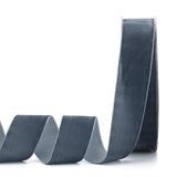 Lemon Park Dark Dusty Blue Velvet Ribbon,1-1/2W x 20Yd Single Face,Great for Gift Wrapping,Hair Bows,Christmas,Wedding Decoratio