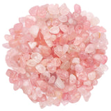 500 pcs Natural Chip Stone Beads, Rose Quartz 5-8 mm Irregular Gemstones Healing Crystal Loose Rocks Bead Hole Drilled for Jewel
