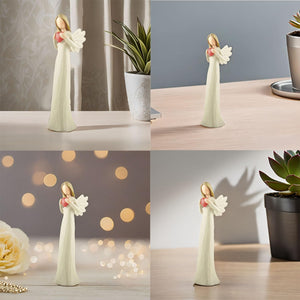 Angel Figurines with Heart Guardian Angel Statues Collectible Figurines Perfect Choice for Home D cor 7.48  H