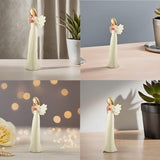 Angel Figurines with Heart Guardian Angel Statues Collectible Figurines Perfect Choice for Home D cor 7.48  H
