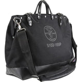 Klein Tools 510218SPBLK Tool Bag, Large 18Inch Deluxe Canvas Tool Bag and Organizer with 13 Pockets and Shoulder Strap, Black