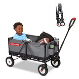 Radio Flyer The Beast EZ Fold Maximum Capacity Heavy-Duty Kid & Cargo Wagon, Collapsible Wagon for Ages 1.5-6 Gray