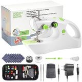 Sewing Machine for Beginners,Mini Handheld Sewing Machine, 2 Modes for 2-Thread Stitching, Small Sewing Machine, Compact Portabl