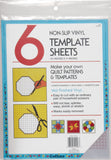 Collins TemplateSheet 8.5x11 Non Slip Vinyl 6pc CollinsTemplateSheets6ct8.5X11, 8.5 x 11