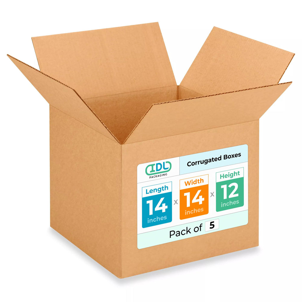 14x54 Inch Box Medium Moving & Shipping Boxes 14 x 14 x 12 inches (5-Pack) - Extra St ...