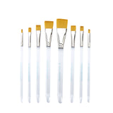 Aqualon Royal & Langnickel Flat & Shader Artist Brush Set, 8-Piece