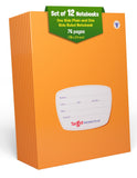 Rural Treasures Small One Side Blank/Unruled & One Side Ruled Notebooks | 76 Pages | 18 Cm X 24 Cm Approx | Soft Brown Cover | G