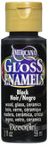 DecoArt DAG6730 Americana Gloss Enamel Paint, 2Ounce, Black