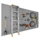 Ginchain 4 x 8 FT Slatwall Panel Garage Wall Organizer, Heavy Duty Slat Wall Paneling Sheets, Interlocking PVC Panels, Garage Sl
