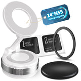 2025 Upgraded Vacuum Magnetic Phone Holder with 360 Rotation, 80LBS Ultra Suction Cup Phone Mount for MagSafe Cell Phone Holders